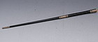 American Sterling Silver and Ebony Wood Swagger Stick Pointer