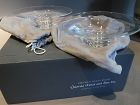 Pair of Steuben Glass Modernist Shallow Bowls