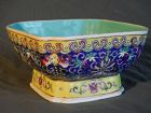 Chinese Qing Dy Porcelain Blue Footed Bowl with Mark