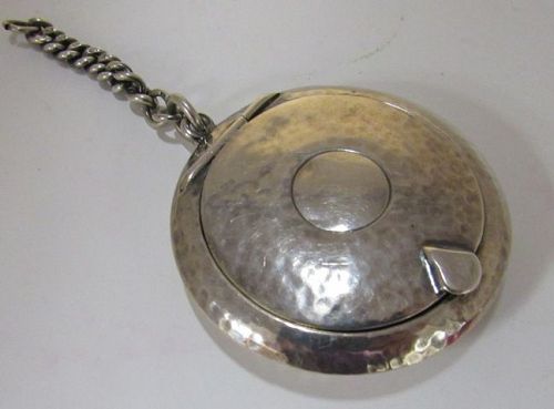 Antique Sterling Silver English Snuff Tobacco Box HInged