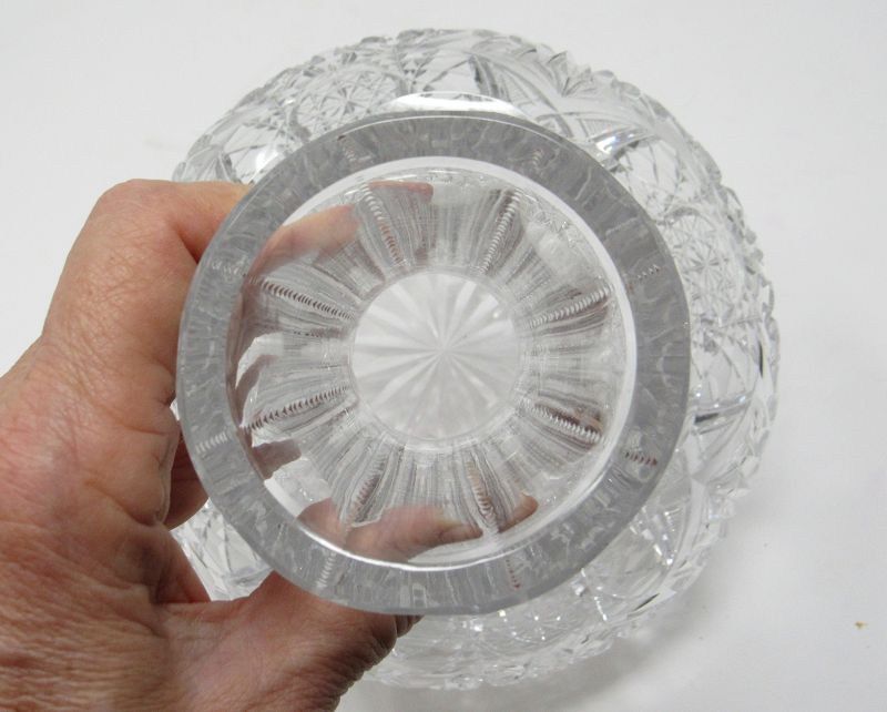 Unusual Shape American Brilliant Cut Glass Carafe