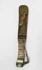 RARE 19th C Bronze Cigar Cutter with Woman
