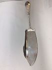 Antique Sterling Silver Gorham Bright Cut Fish Serving Spoon