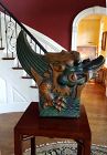 Large Old Chinese Water Dragon Roof Tile