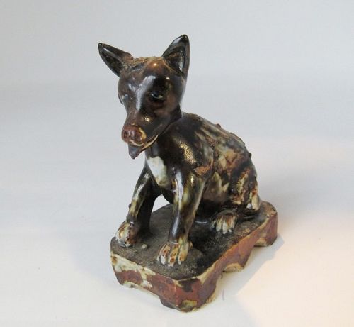 Antique Chinese Porcelain Dog Joss Holder