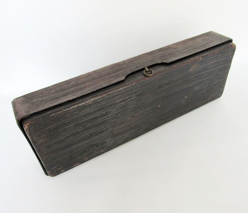 Japanese Treebark Wood Lacquer Cloisonne Document Box