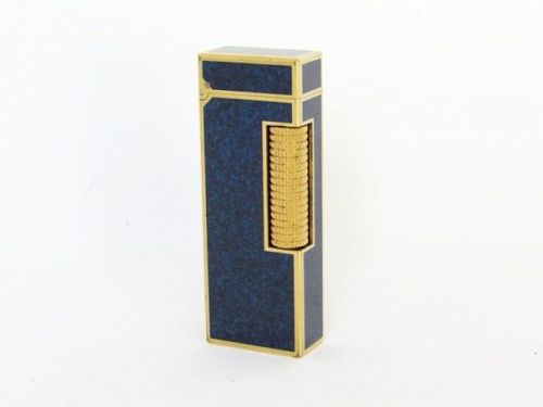 1980's Dunhill Rollagas Gold and Lapis Lazuli Lighter