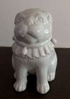 Old Japanese White Porcelain Puppy Dog Figurine