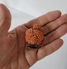 Late 19th C Chinese Red Coral Hat Finial, Qing Dy
