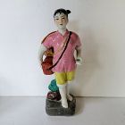 Chinese Cultural Revolution Porcelain Figurine of a Young Woman