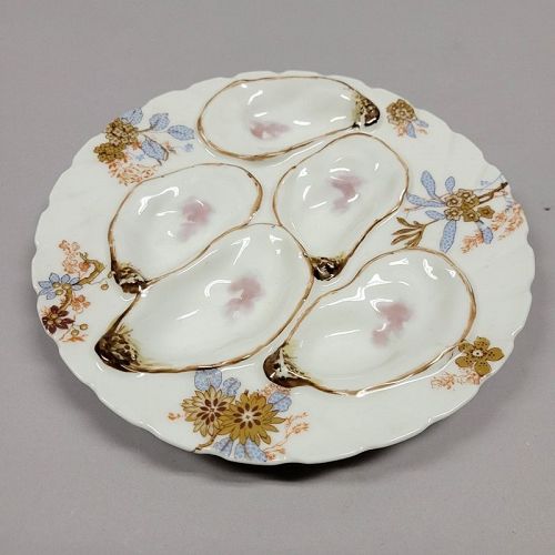 Antique Limoges Porcelain Oyster Plate Haviland