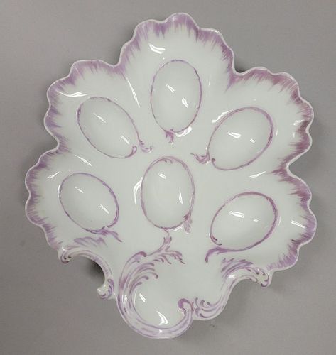 Antique French Limoges Egg Plate