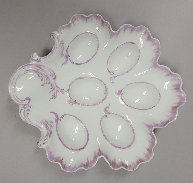 Antique French Limoges Egg Plate