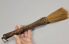 Antique Chinese Carved Wood Calligraphy Brush, Late Qing