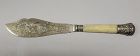 19th C Harrison Brothers & Howson Sheffield Silver Fish Serving Knife