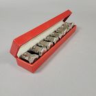 Cartier Sterling Individual Salt and Pepper Shakers in Original Box