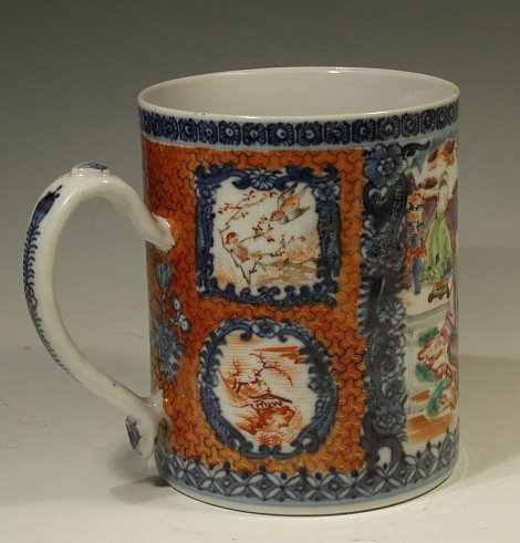 Exceptional Mandarin Export Mug, Chinese Circa 1780