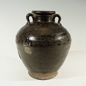 Rare Chinese Song Dynasty Jianyang Temmoku Wine Jar