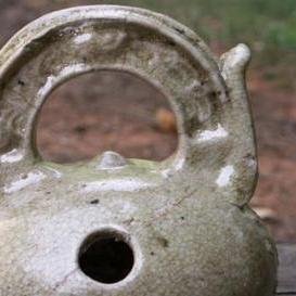 Petite Southeast Asian Lime Pot with Crackle Glaze