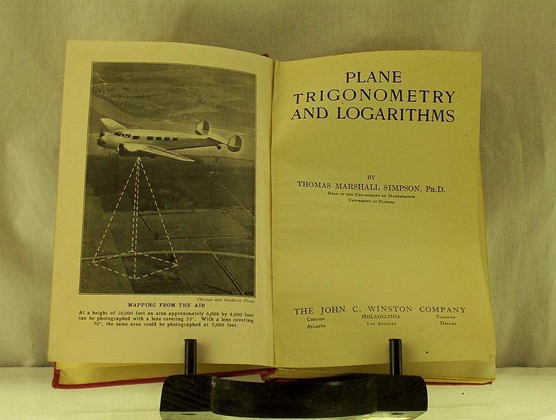 Plane Trigonometry and Logarithms by Simpson