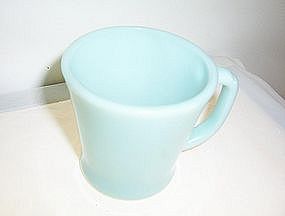 Blue FireKing Ovenware coffee mug