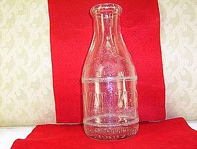 Embossed Glass Milk Bottle Wanzer