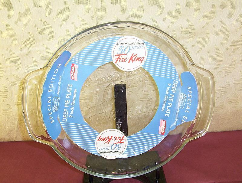 50th Anniversary Fire King Pie Plate 9 inch diameter