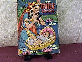 First Bible Stories Color Read Cut-Out Copyright 1954