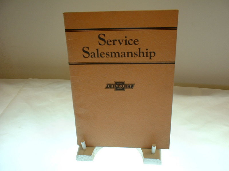 Service Salesmanship Chevrolet  Motor Co. 1928
