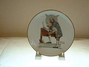 1976 Ben Franklin Collectors Plate Rockwell Limited Ed