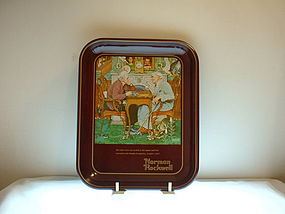 Norman Rockwell lst ed 1975 April Fools Day Tray