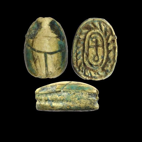 Ancient Egyptian Scarab, c. 1400 BC, Mitry 362