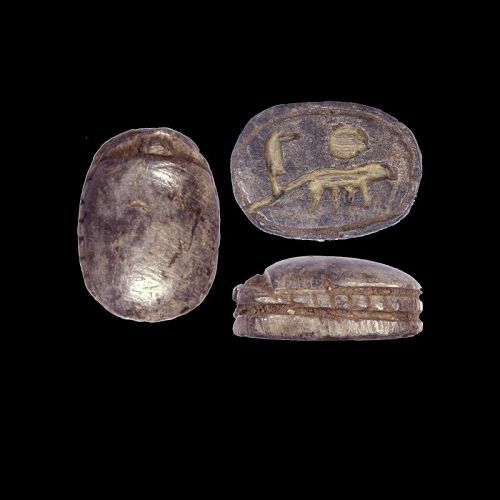 Ancient Egyptian Scarab, c. 500 BC, Mitry R396