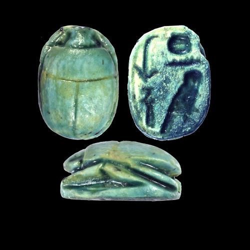 Ancient Egyptian Scarab, c. 1200 BC, #412
