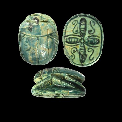 Ancient Egyptian Scarab, c. 1500 BC, Mitry #R439