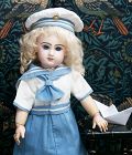 17" (43cm)  ANTIQUE FRENCH BISQUE WIDE-EYED BEBE BY EMILE JUMEAU WITH