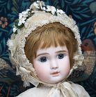 22 1/2" (57cm) ANTIQUE FRENCH BISQUE BEBE, FIGURE A, BY STEINER