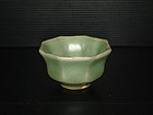 Rare Song dynasty longquan celadon octagonal cup