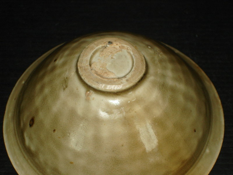 Rare Song yaozhou celadon flower conical bowl