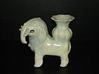 Rare Song Yuan qingbai large elephant shape ewer