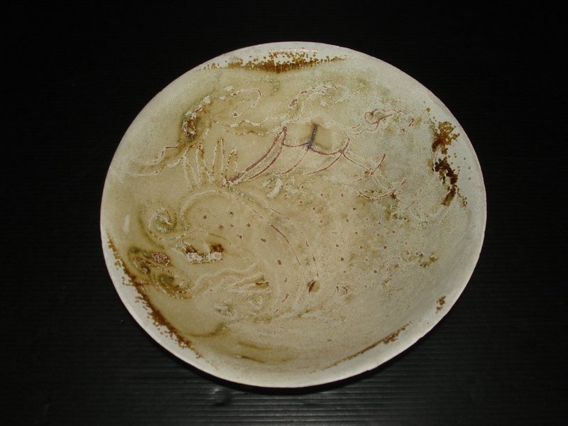 Rare Tang dynasty Changsa bowl with makara fish motif