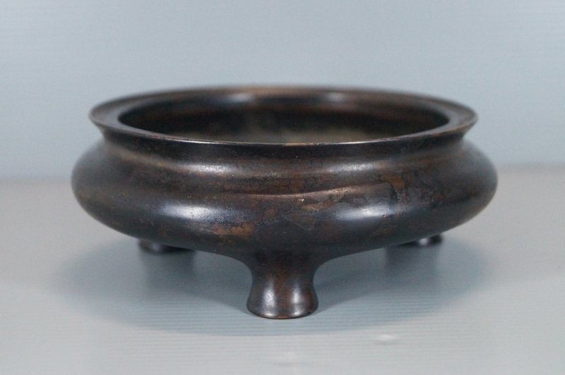 18th century Chinese bronze censer Xuande mark