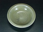 Song longquan celadon dish with carved fish motif