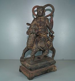 Ming 17th century Chinese bronze of immortal 33cm