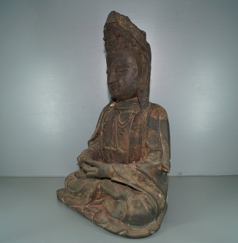 Ming dynasty Chinese Bronze figure of Bodhisattva