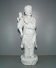 Qing 18th century Dehua figure of Ang Hai Jie