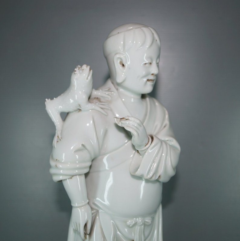 Qing 18th century Dehua figure of Ang Hai Jie