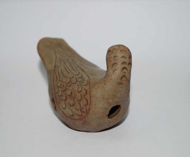 Rare Tang - Five dynasty Yue ware carved big bird.
