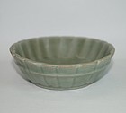 Rare Yuan - Ming dynasty longquan celadon large washer bowl