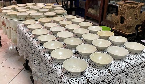 Big group Tang - Five dynasties Ding ware white glaze bowl 50 pc